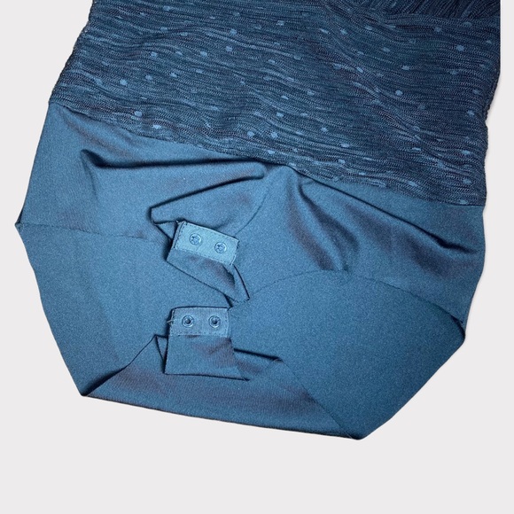 Zara Black Polkadot Lace Body Suit Leotard Small NWT - Picture 5 of 12